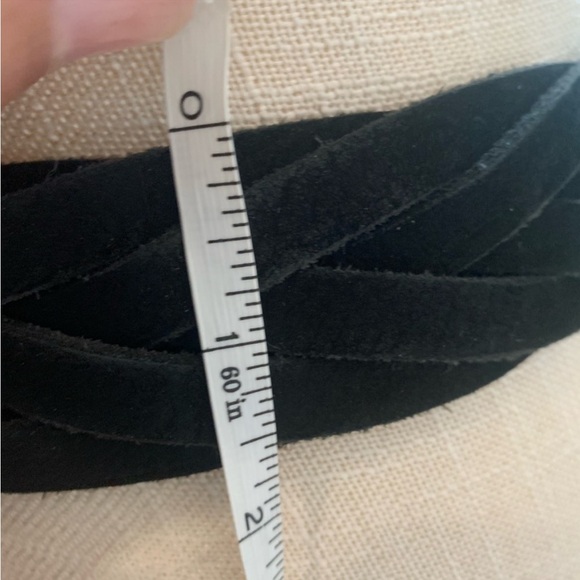 Lastchance! All Saints 100% black leather braided belt EUC - Picture 6 of 10